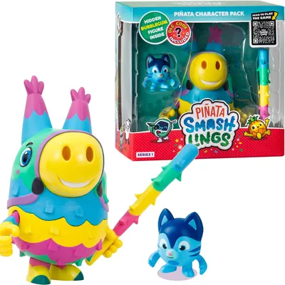 Zdjęcie produktu dla Zestaw pinaty z osłem SmashLings + 2 figurki