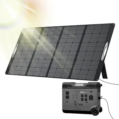 Produktbild von Solarmodul Solarpanel - PV400E 400 W - Faltbar - IPX4 Wasserdicht - DC-Ausgang - Tragbar - Für Powerstation/Generator