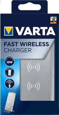 Produktbild von VARTA Ladegerät "Fast Wireless Charger" silber