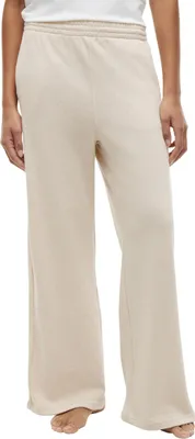Produktbild von Tommy Hilfiger Damen Jogginghose Wide Leg mit Elastikbund, Beige (Heathered Oat)