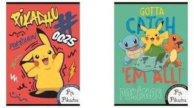 Image de Cahier Pokémon A4/32 pour l'apprentissage de l'écriture, plastifié