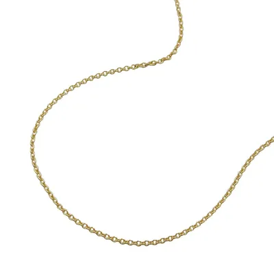 Produktbild von Kette 07mm dünne Ankerkette 9Kt GOLD 38cm gold 0,7mm