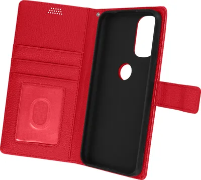 Obrázek produktu pro Pouzdro Avizar z umělé kůže s přihrádkami na karty pro telefon Motorola Moto G31 / G41, barva červená