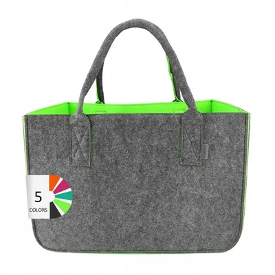 Zdjęcie produktu dla Torba Filcowa Maxi Shopper Na: Zakupy Drewno Duża