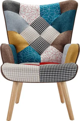 Produktbild von Sessel - Stoff - Patchwork - VATELY
