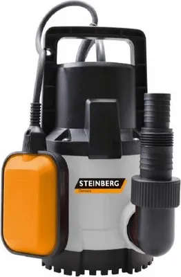 A submersible pump with a float switch.