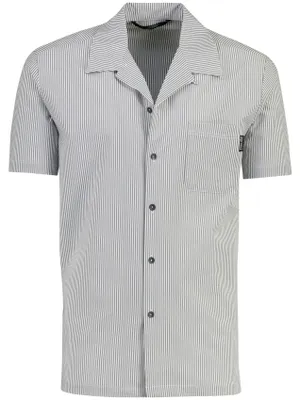Produktbild von cel dunkelblaue Polo mit durchgehender Knopfleiste Airforce normale Passform gestreift