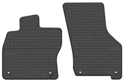 Produktbild von Gummi-Fußmatten Vorne für Audi A3 8Y 2020- (Limousine/Liftback/Kombi/Van) – 2-tlg, Schwarz, passgenau – Wielganizator SolidTread