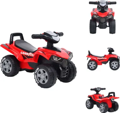 Image de vidaXL Quad à siège pour enfants Good Year Rouge - Poussette & Trottinette