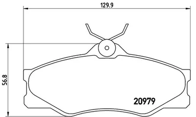 Produktbild von Brembo Bremsbelagsatz, Scheibenbremse Vorderachse P 85 008