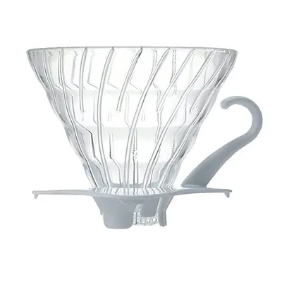 Image de Filtre à café en verre V60 02 Blanc NOUVEAU VDGR-02W / Bestbrew