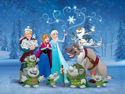 Obrázok produktu pre Disney Fototapeta Die Eiskönigin Blau - 600580 - 360 x 270 cm