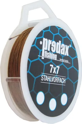 Produktbild von Predax Stahlvorfach 7x7 braun 5m Spule , Durchmesser/Tragkraft:0.36mm / 12kg Tragkraft