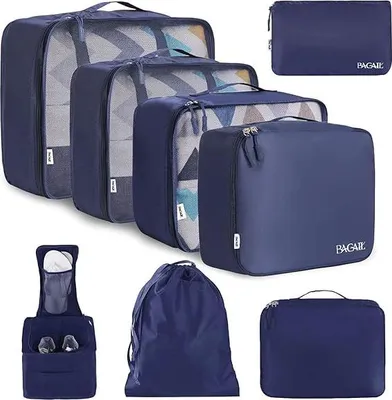 Produktbild von Verpackungskubussen für Koffer - Leichte Gepäckorganisatoren - Set von 8