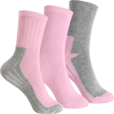Produktbild von Footstar Kinder Frottee-Socken mit Motiv (3 Paar) Warme Socken mit Thermoeffekt - Rosa 27-30