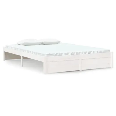 Obrázek produktu pro vidaXL Postel z masivu bílá 135x190 cm
