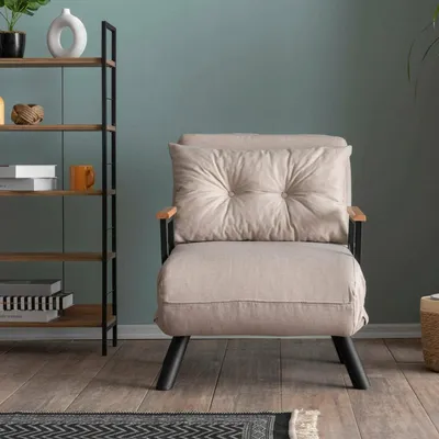 Immagine prodotto di Keoni - Poltrona, 60x78x78h cm Beige, Reclinabile