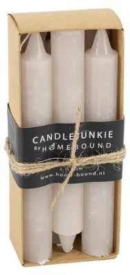 Imagen del producto de Kolony, 6 velas cilíndricas beige