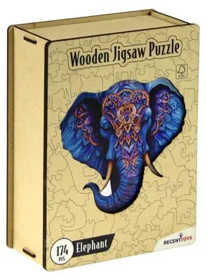 Image de Puzzle en bois 174 pièces « Éléphant » - Recent Toys
