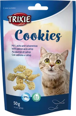 Produktbild von Trixie Cookies mit Lachs und Katzenminze 50 g