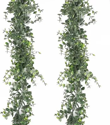 Produktbild von Famanu Kunstpflanze Eukalyptusgirlande - 2 Stück, 180 cm, grün