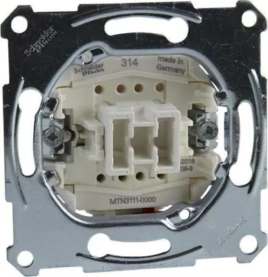 Obrázok produktu pre Schneider Electric Merten mechanizmus jednoduchý spínač 10A 250V IP20 (MTN3111-0000)