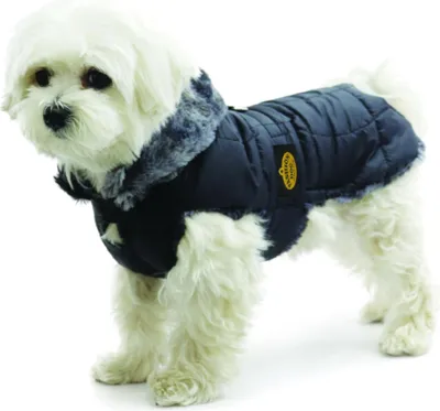 Produktbild von Fashion Dog Steppmantel für Hunde - Schwarz - 27 cm