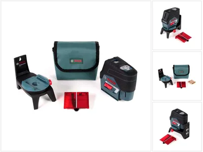 Zdjęcie produktu dla Bosch GCL 2-50 C, 20 m, 0,3 mm/m, 4°, 50 m, Czerwony, 650 nm (<1 mW)
