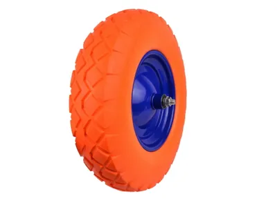 Produktbild von Geko G71024 PolyurethanRad, 4.00-8 mit Felge, Multicolour