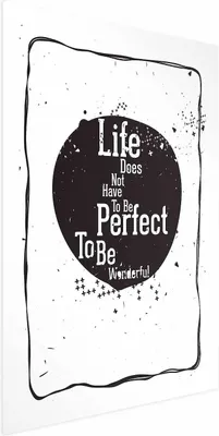 Produktbild von Posterpapier Poster - Life Doesn't Have to Be Perfect to Be Wonderful 21x30 cm Text m-B-0049-ao-a