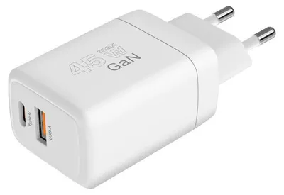 Obrázek produktu pro Kruger&Matz KM0856 Nabíječka 45 W GaN, USB A, USB C, Power Delivery, Quick Charge