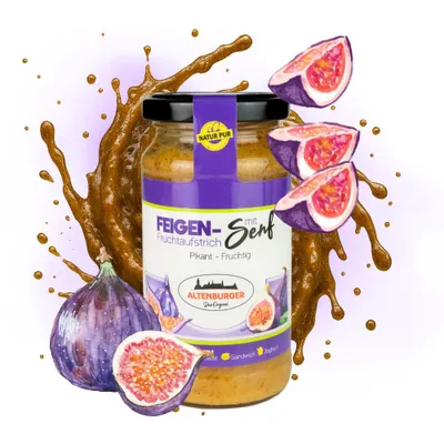 Produktbild von Feigen Senf - Fruchtaufstrich mit Senf, 240 g/190 ml