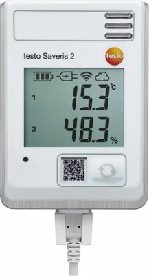 Image de Testo Saveris 2-H1 Enregistreur de données sans fil, sondes de température et d'humidité intégrées