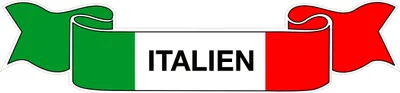 Produktbild von Aufkleber Flagge Italien 100 x 430 mm Fanartikel