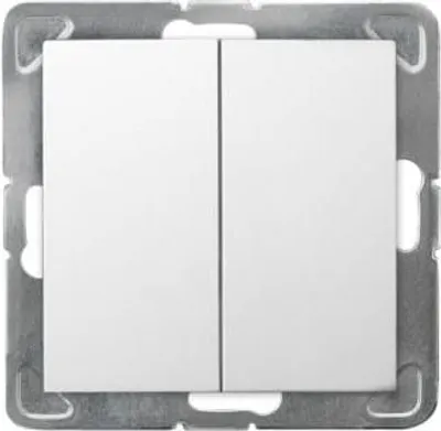 Zdjęcie produktu dla Ospel ŁP-17Y/m/00, Biały, IP20, 250 V, 10 A, 71 mm, 40 mm