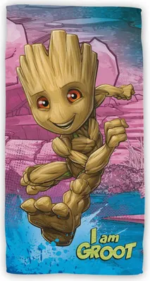 Produktbild von Groot Baumwolle Strandtuch Frottee Badetuch mit Premium Druck, 70x140 cm