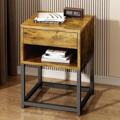 Productafbeelding van Nachtkastje 35 L x 40 W x 54 H - Moderne bijzettafel voor slaapkamer Nachtkastje