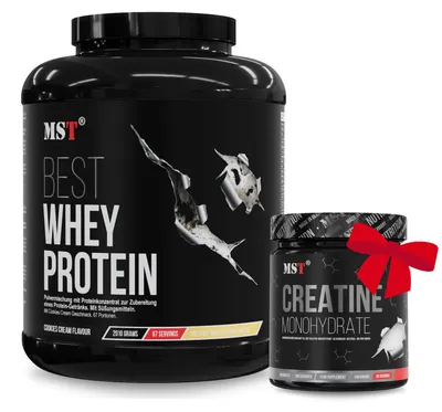 Produktbild von Protein Best Whey + Enzyme 2010 g Cookies cream