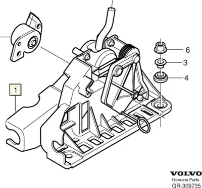 Image de VOLVO S60 V60 corps du sélecteur de vitesse manuel