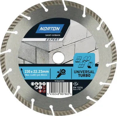 Produktbild von Norton Expert Diamantscheibe Universal Turbo Ø 230x22,23 mm