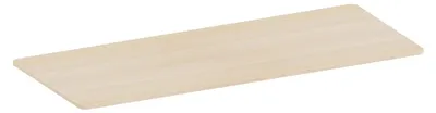 Image de Plateau de bureau bords arrondis 180x75cm, bois naturel