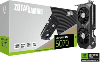 Obrázek produktu pro Grafická karta ZOTAC GeForce RTX 5070, Twin Edge, 12 GB, herní