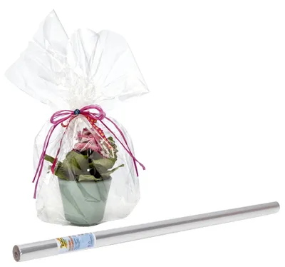 Productafbeelding van Folia 299/70/5: Bloemfolie/Cadeaufolie - 70 cm x 5 m, helder glasachtig