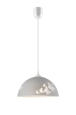 Produktbild von Hängeleuchte E27 grau L:30cm H:60cm dimmbar