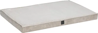 Produktbild von Designed by Lotte Orthopädisches Hundekissen Ribbed hellgrau, Maße: 108 x 69 x 8 cm