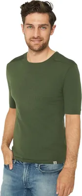 Productafbeelding van Thermisch herenshirt van merinowol als basislaag, groen