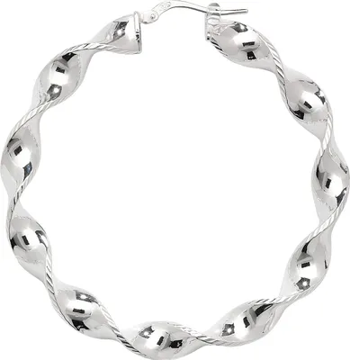 Produktbild von 925 Sterling Silber Damen - Paar Creolen - 40mm; TRS17696MM40