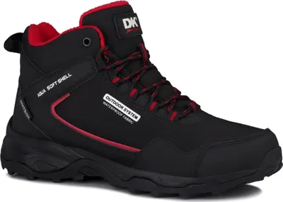 Produktbild von Hohe Schuhe Schwarz Rot Modell 1029BLKREDM Winddicht Wasserabweisend Atmungsaktiv für Outdoor-Sportarten