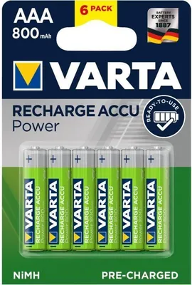 Produktbild von VARTA Pack mit 6 Akkus Akkus AAA 800 mAh 1,2 V Ni-Mh