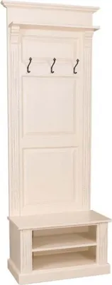 Produktbild von Casa Padrino Jugendstil Wand Garderobe mit Ablagefächer - Landhaus Stil Garderobenschrank